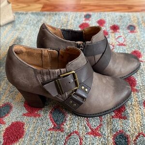 Brown Leather Ankle Boots